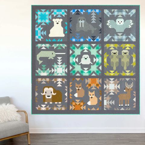 North Stars - Printed Quilt Pattern By Elizabeth Hartman